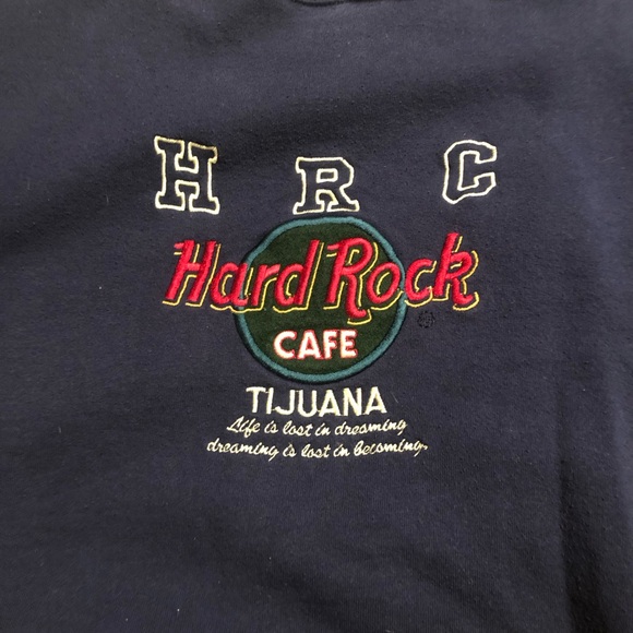 Vintage 1990s Hard Rock Cafe Tijuana Crew Neck Sweatshirt Size XL - Picture 3 of 8
